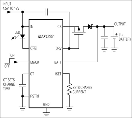 application diagram of MAX1898