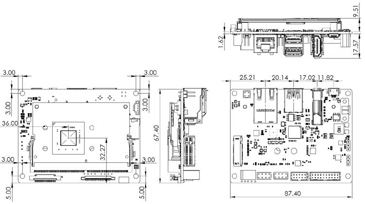 Jetson Nano Board Dimensions