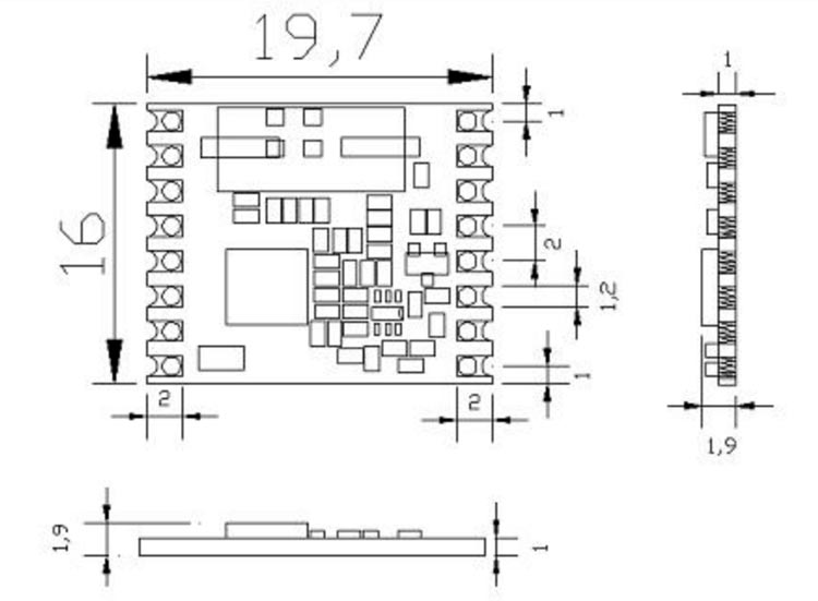 RFM69HW 2D Model