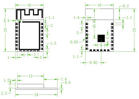 WizFi360 Dimensions