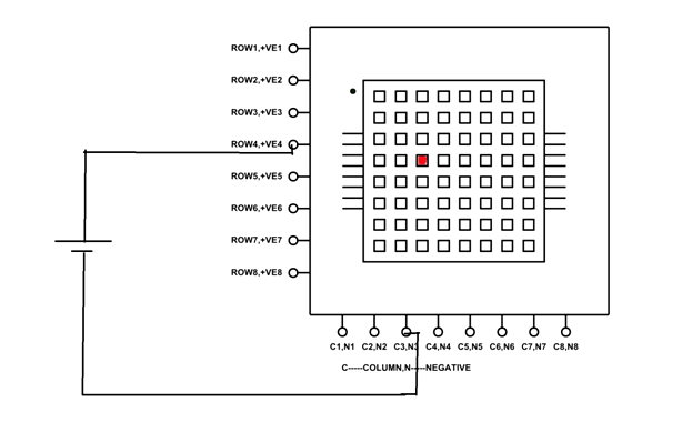 LED Matrix Example Circuit