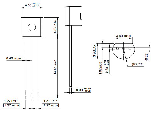 TL431 Dimensions